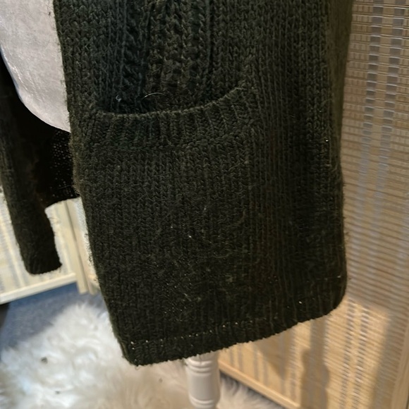 Vintage 1990s Y2K Fenn Wright Manson Dark Green Duster Length Cardigan Small - Picture 7 of 16